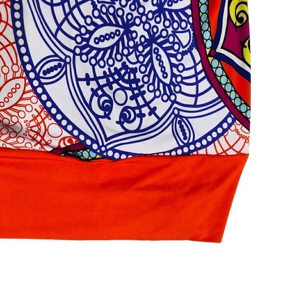 XOXO Multicolor Abstract Print Pullover Sleeveless Stretchy Dress Sz S - Picture 5 of 12